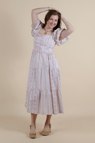 The Blush Petal Scallop Dress