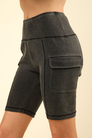 Midnight Move Cargo Biker Shorts