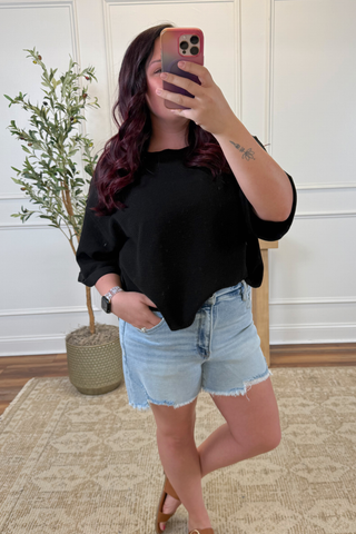 Comfort Waffle Knit Top