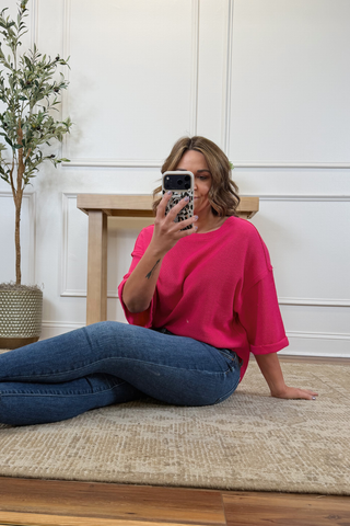 Comfort Waffle Knit Top