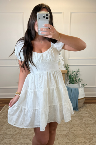 Harbor Bloom Eyelet Dress