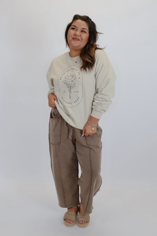 Mocha Muse Barrel Pants