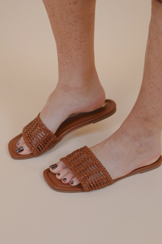 The Savannah Woven Slide Sandals
