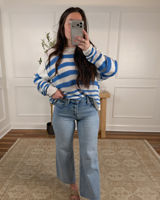 Seaside Stroll Stripe Knit Sweater