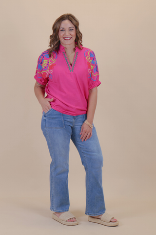 Fuchsia Fiesta Top