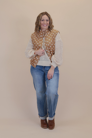 Spot On Polka Dot Utility Vest