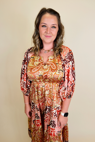 Apple Cider Sippin' Midi Dress