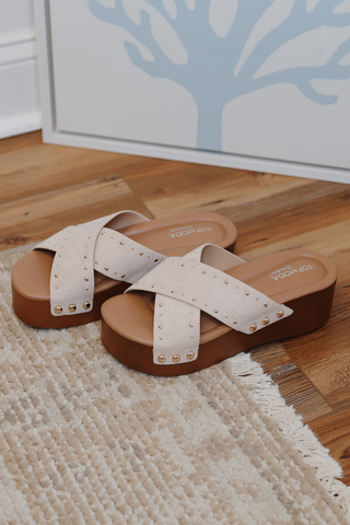 Palm Cove Studded Platform Sandals
