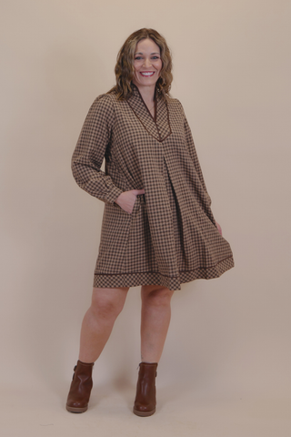 Cider Season Plaid Shift Dress