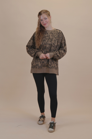 Espresso Leopard Pullover