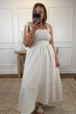 Seabreeze Stripe Midi Dress