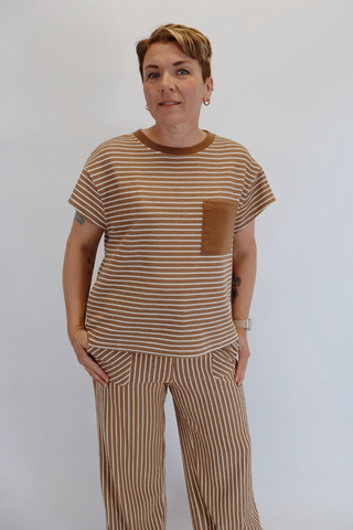 Coco Stripe Knit Tee