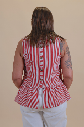 Harper Stripe Babydoll Top