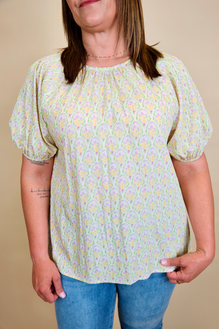 Limoncello Floral Blouse