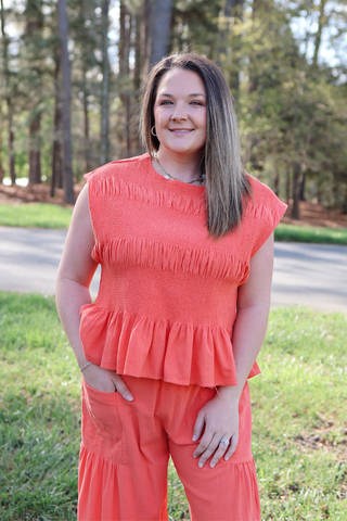 Beach Retreat Smocked Top