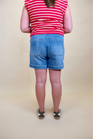 The Finley High Rise Jogger Shorts