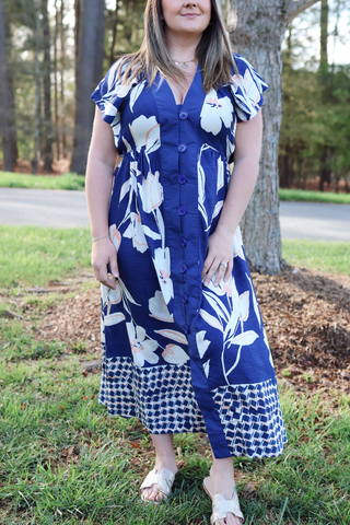 Feeling Fancy Floral Midi Dress