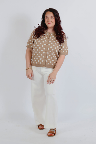 Darling Days Polka Dot Knit Top