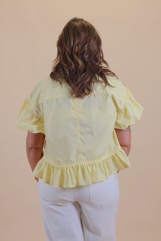 Buttercup Breeze Puff Sleeve Top