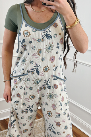 Floral Dream Waffle Knit Jumpsuit