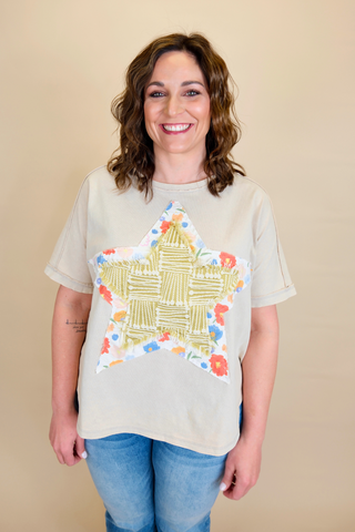 Patchwork Star Tee