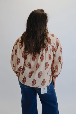 Maple Bloom Button Blouse