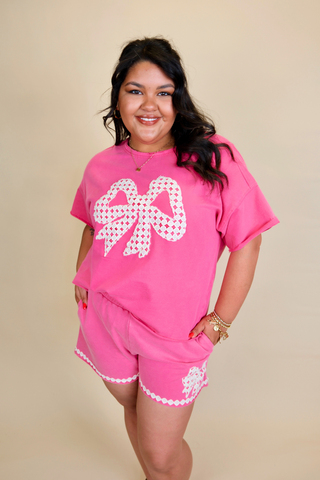 Bow Lace Applique Set
