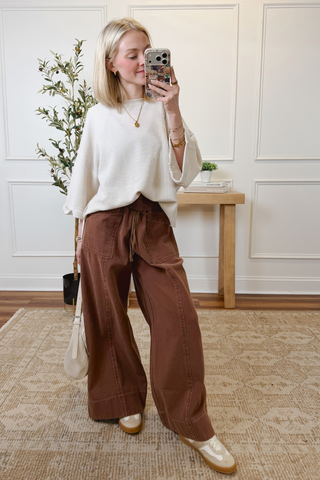 Comfort Waffle Knit Top