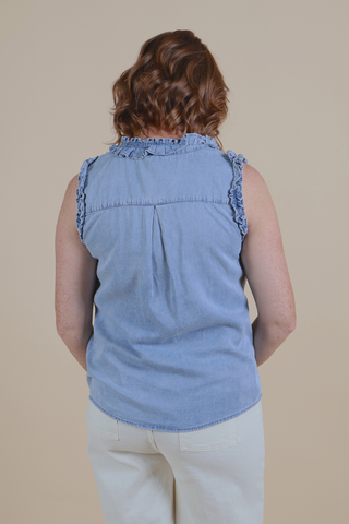 The Willow Ridge Chambray Top