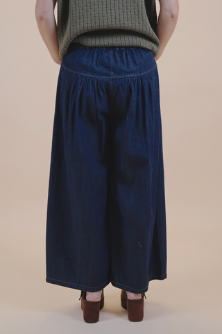 Free Spirit Button-Front Denim Culottes