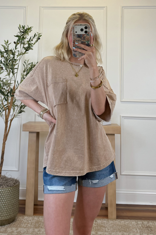 Bailey Mineral Wash Pocket Tee