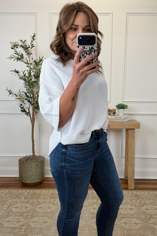Comfort Waffle Knit Top