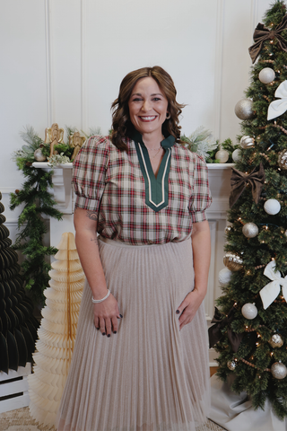 Classic Plaid Charm Top