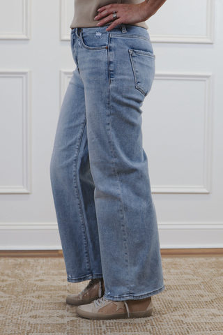 Madelyn High Rise Crop Wide Leg Jeans