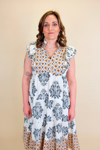 Think It Through Midi Dress