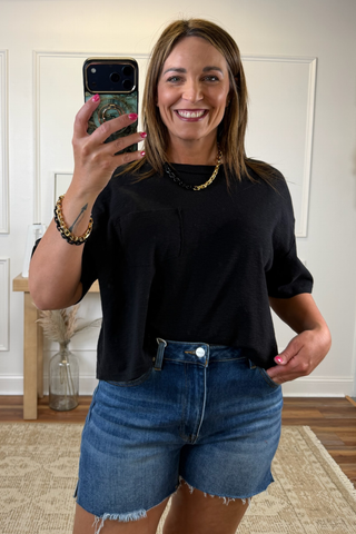 Everyday Ease Textured Pocket Tee