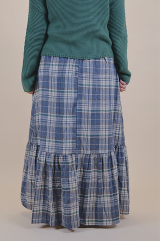 Cozy Cabin Plaid Maxi Skirt