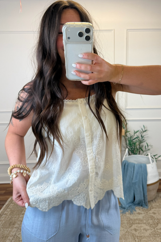 Sweet Magnolia Lace Tank