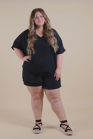 Everyday Essential V-Neck Top in Plus