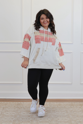 Everly Patch Mix Pullover