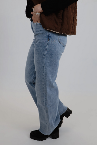 HAZEL HIGH RISE WIDE LEG JEANS