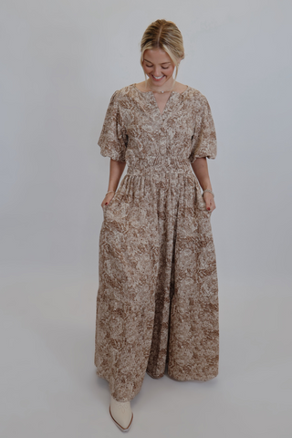 Golden Dusk Maxi Dress