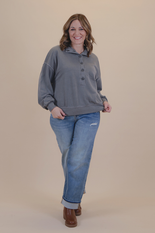 Marbury Henley Sweatshirt