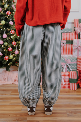 Cottage Gingham Barrel Pants