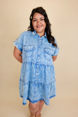 Key To My Heart Denim Dress