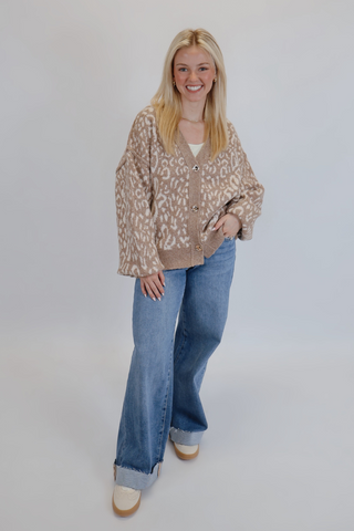 Shore-ly Leopard Cardigan