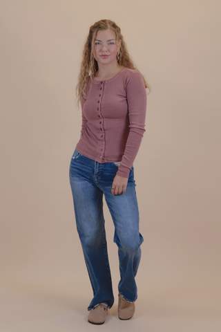 Everyday Button Knit Top