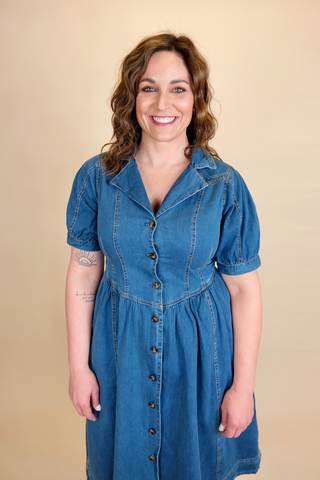 Perfect Timing Denim Dress