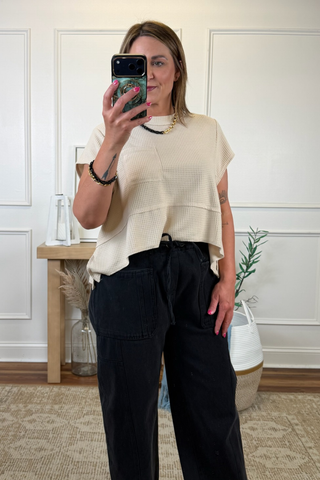 Everyday Ease Textured Pocket Tee