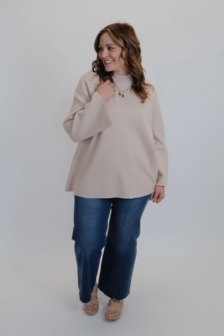 Essential Mock Neck Sweater in Plus